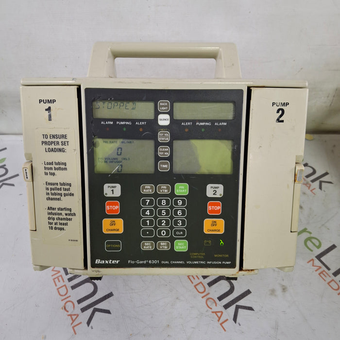 Baxter Flo-Gard 6301 Dual Channel Infusion Pump