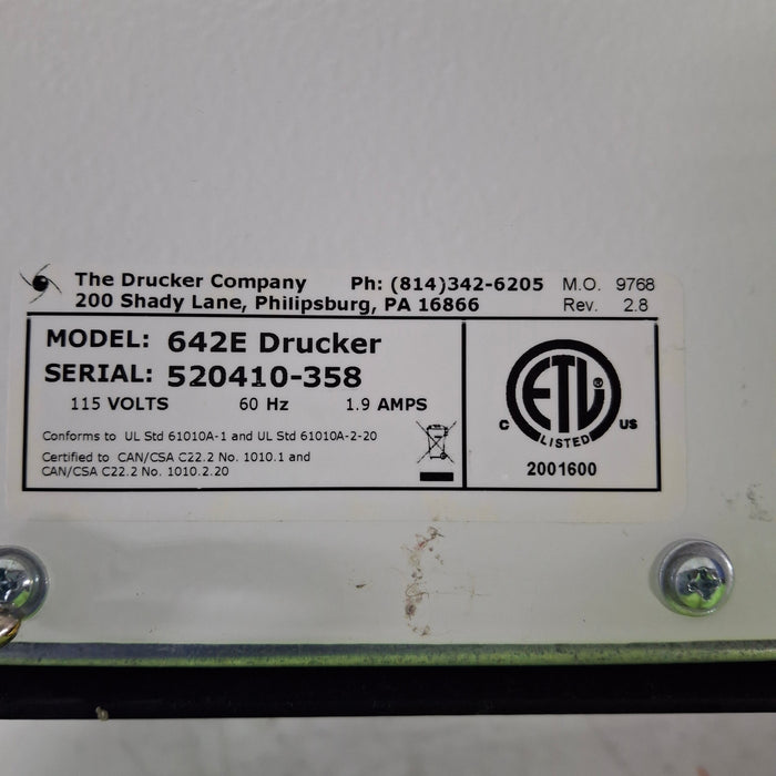 Drucker Diagnostics Horizon Mini E   642E Centrifuge