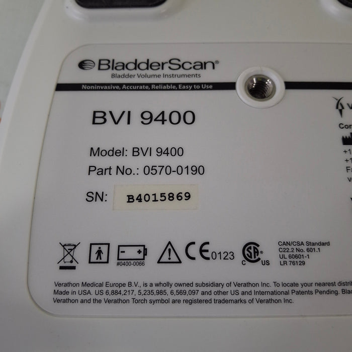 Verathon Medical, Inc BVI 9400 Bladderscan