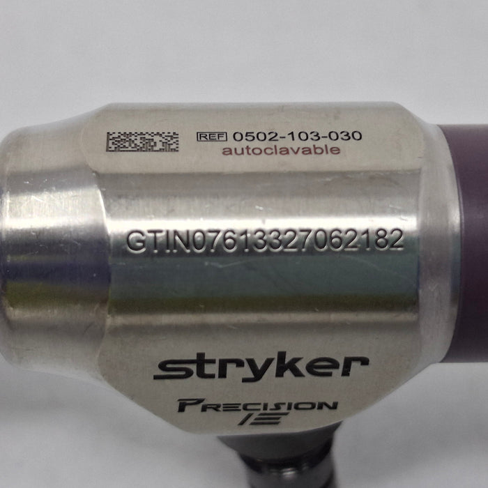 Stryker 502-103-030 Precision Ideal Eyes 30° Autoclavable Laparoscope, 10mm