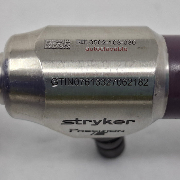 Stryker 502-103-030 Precision Ideal Eyes 30° Autoclavable Laparoscope, 10mm