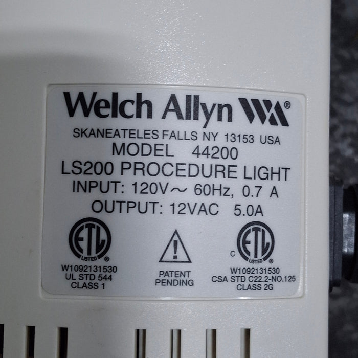 Welch Allyn 44200 LS200 Medical Procedure Light