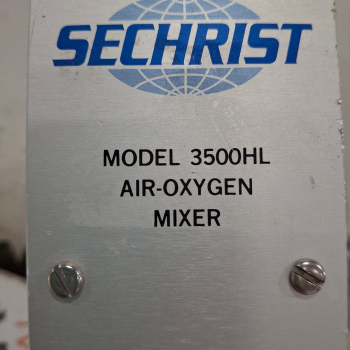 Sechrist 3500HL Air-Oxygen Mixer