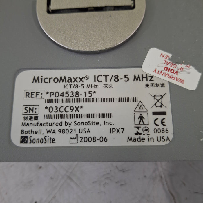 Sonosite MicroMaxx ICT/8-5MHz Transducer