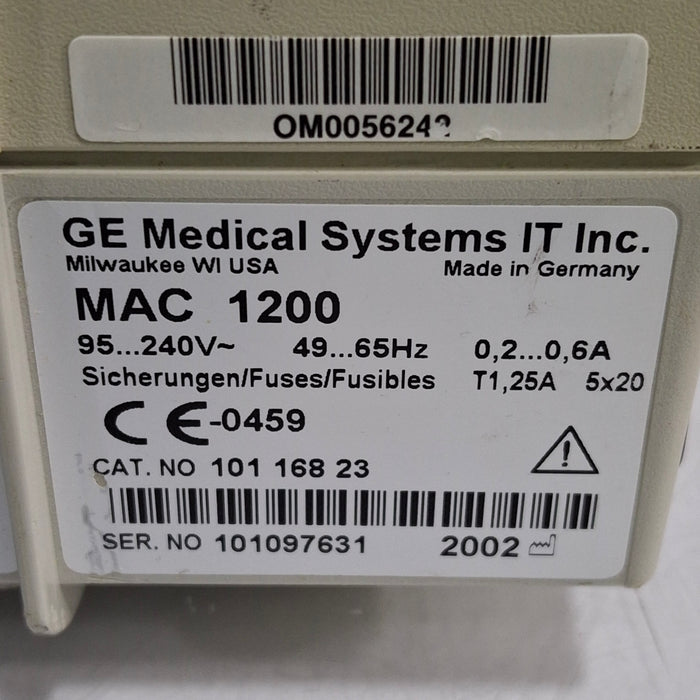 GE Healthcare MAC 1200 ECG
