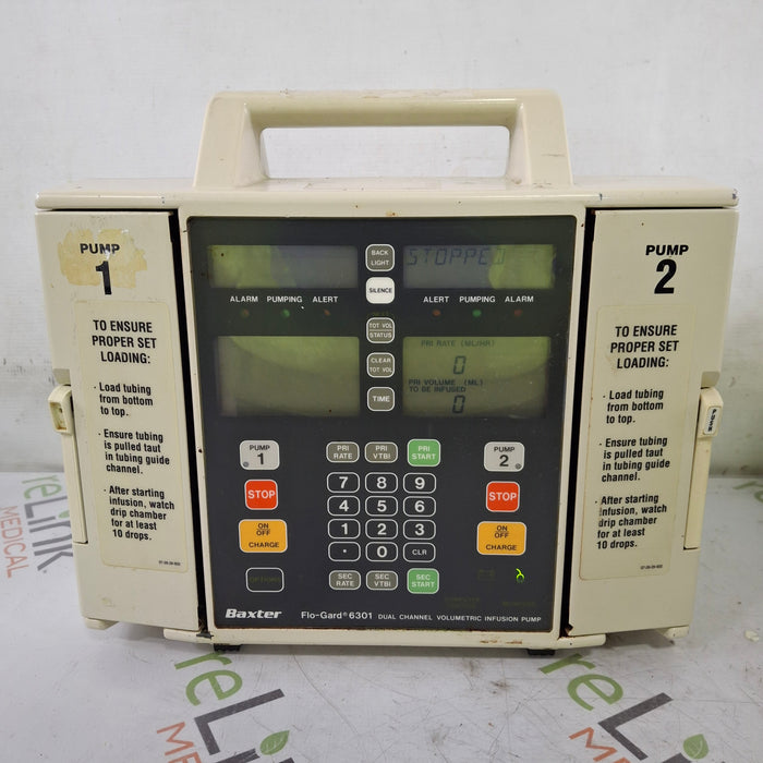 Baxter Flo-Gard 6301 Dual Channel Infusion Pump