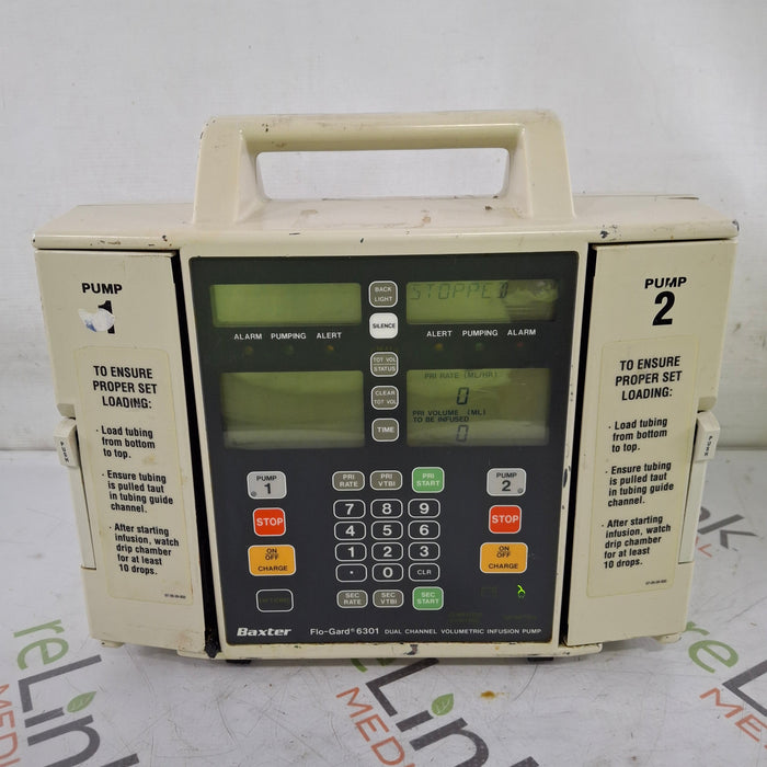 Baxter Flo-Gard 6301 Dual Channel Infusion Pump