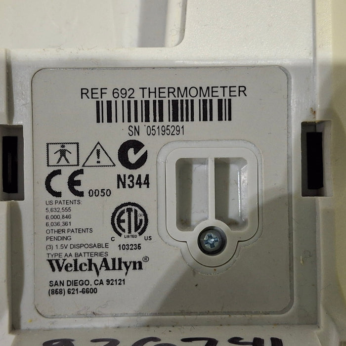 Welch Allyn SureTemp Plus 692 Thermometer