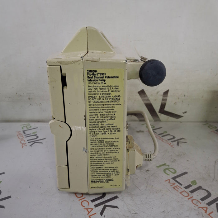 Baxter Flo-Gard 6301 Dual Channel Infusion Pump