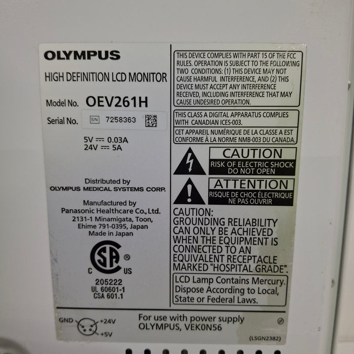 Olympus OEV261H 26" LCD Endoscopy Monitor