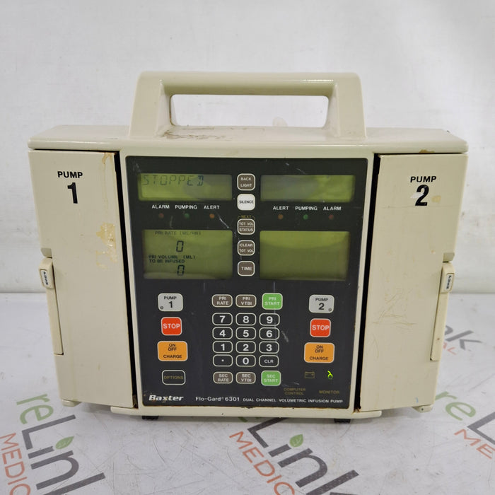 Baxter Flo-Gard 6301 Dual Channel Infusion Pump