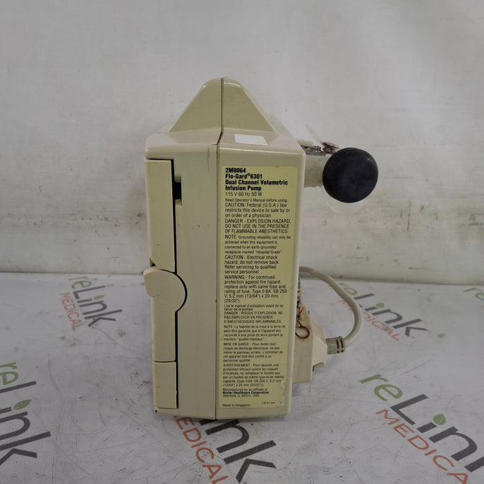 Baxter Flo-Gard 6301 Dual Channel Infusion Pump
