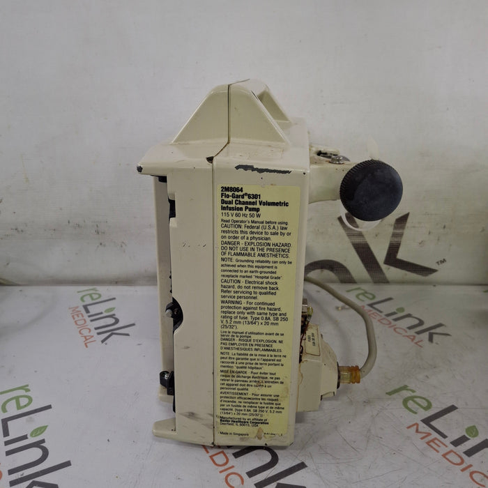 Baxter Flo-Gard 6301 Dual Channel Infusion Pump