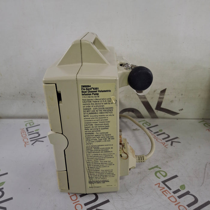 Baxter Flo-Gard 6301 Dual Channel Infusion Pump