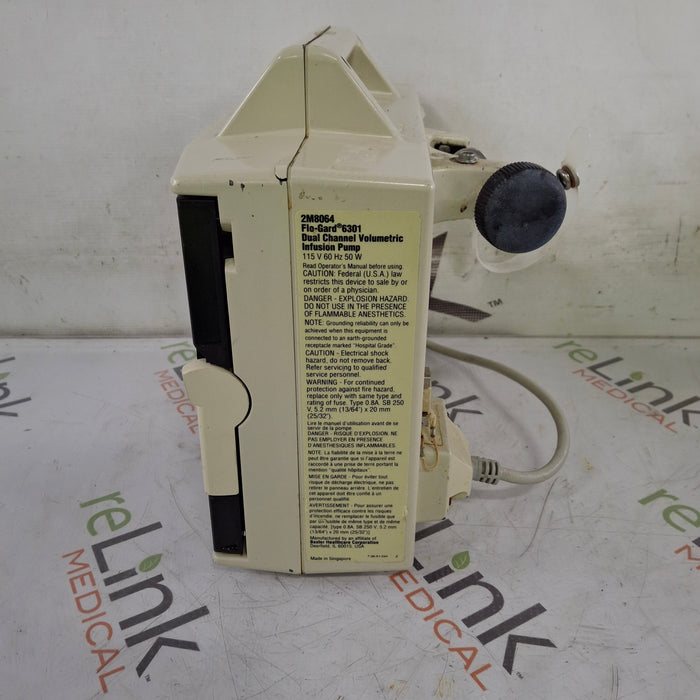 Baxter Flo-Gard 6301 Dual Channel Infusion Pump