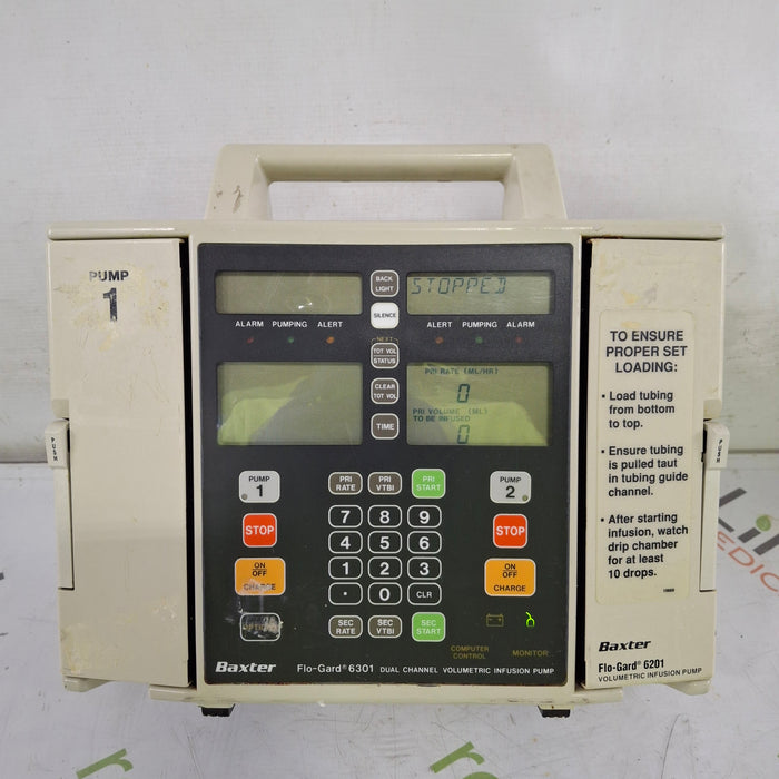 Baxter Flo-Gard 6301 Dual Channel Infusion Pump