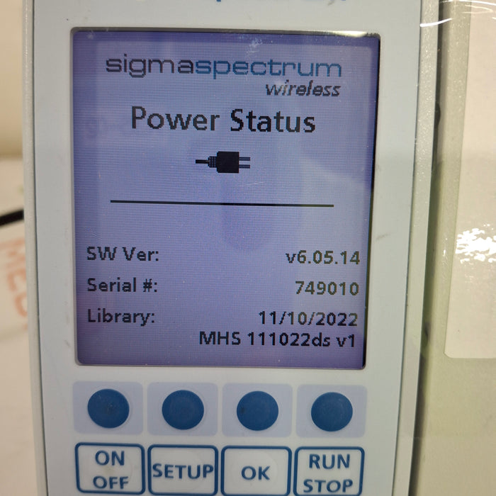 Baxter Sigma Spectrum 6.05.14 with B/G Battery Infusion Pump