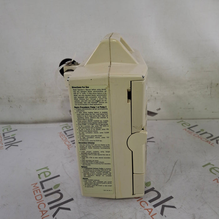 Baxter Flo-Gard 6301 Dual Channel Infusion Pump