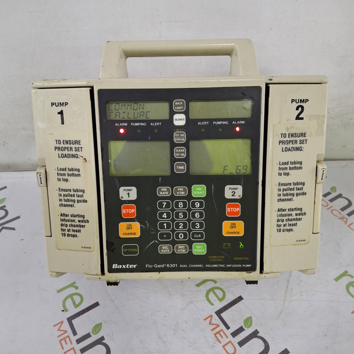 Baxter Flo-Gard 6301 Dual Channel Infusion Pump