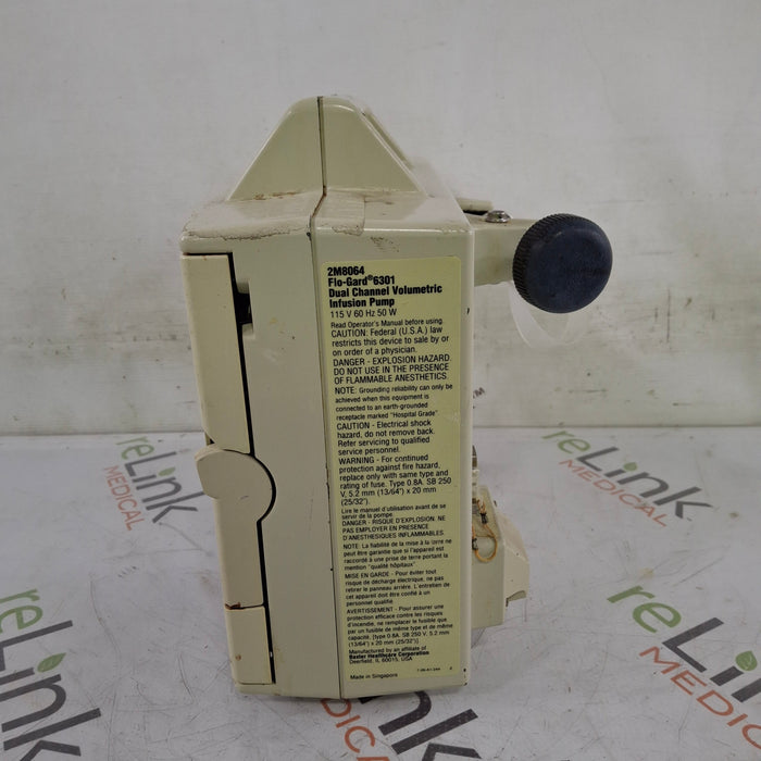 Baxter Flo-Gard 6301 Dual Channel Infusion Pump