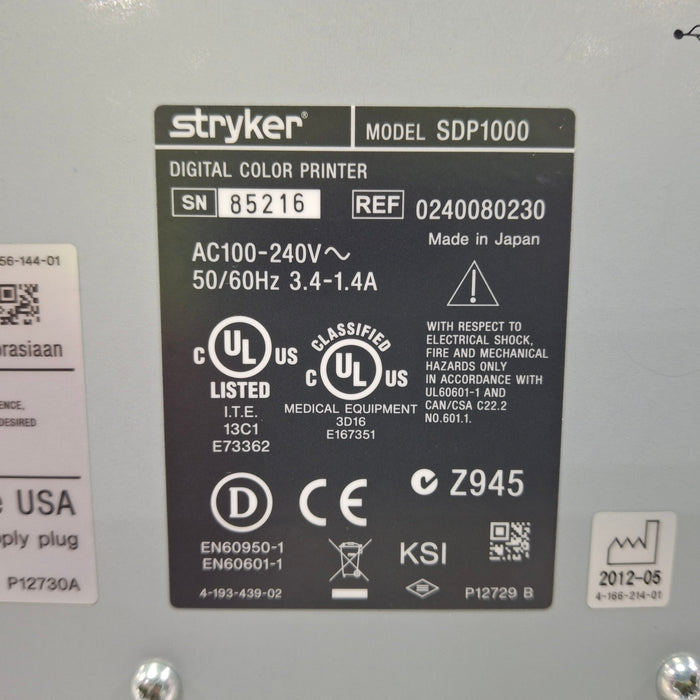 Stryker SDP1000 Digital Color Printer