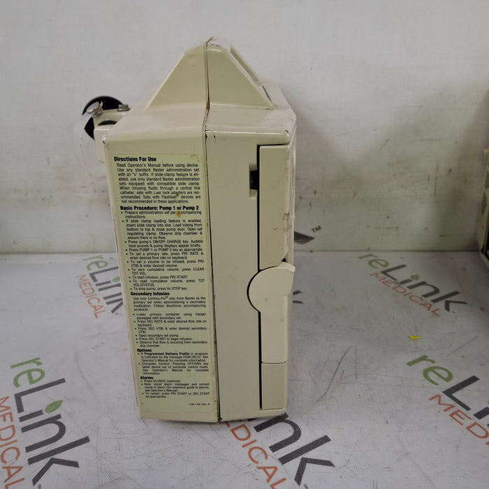 Baxter Flo-Gard 6301 Dual Channel Infusion Pump