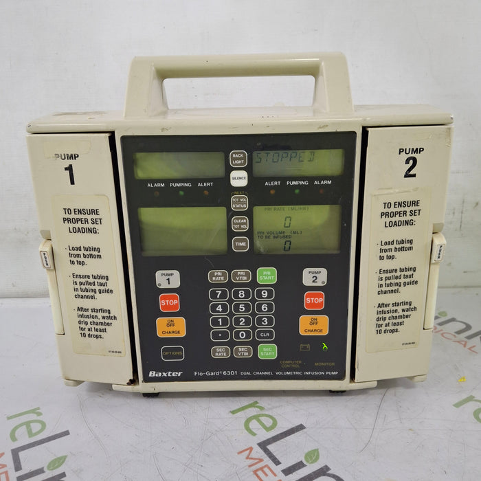 Baxter Flo-Gard 6301 Dual Channel Infusion Pump