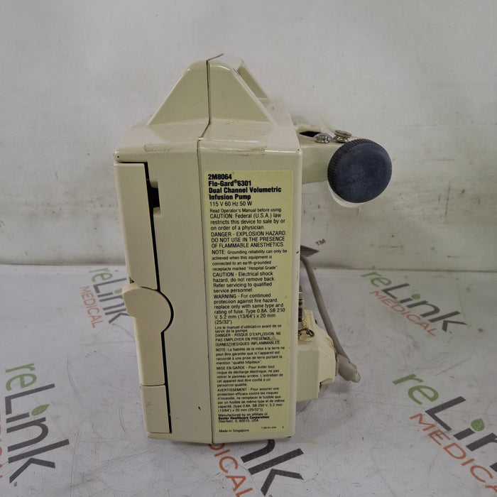 Baxter Flo-Gard 6301 Dual Channel Infusion Pump