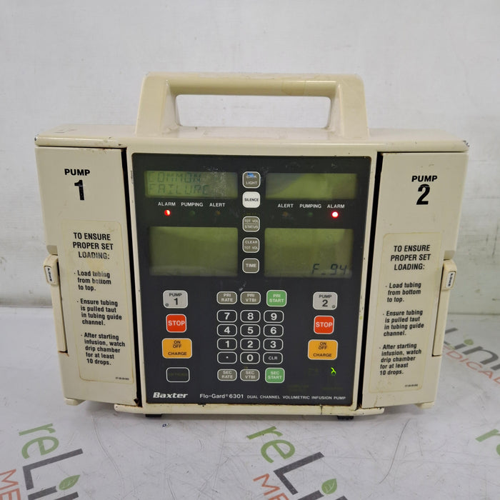 Baxter Flo-Gard 6301 Dual Channel Infusion Pump