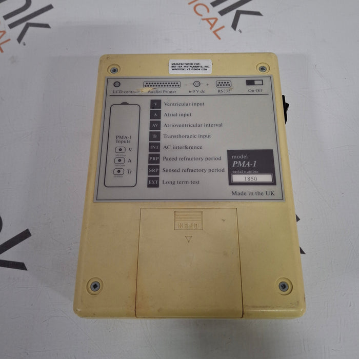 Bio-Tek Instruments PMA-1 Defib Analyzer