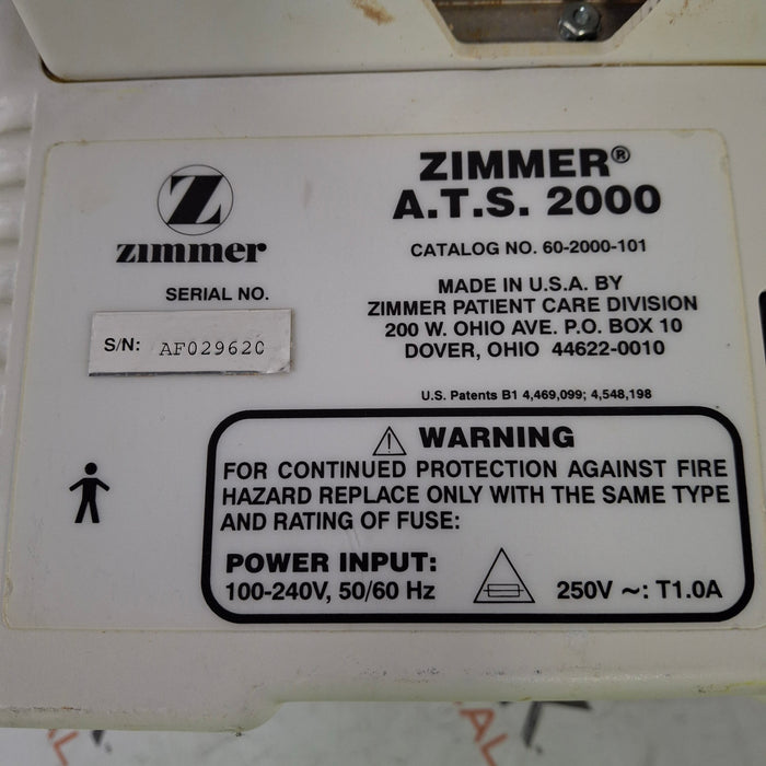 Zimmer ATS 2000 Automatic Tourniquet System