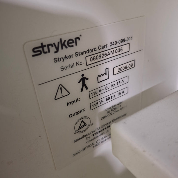 Stryker 240-099-011 Standard Cart