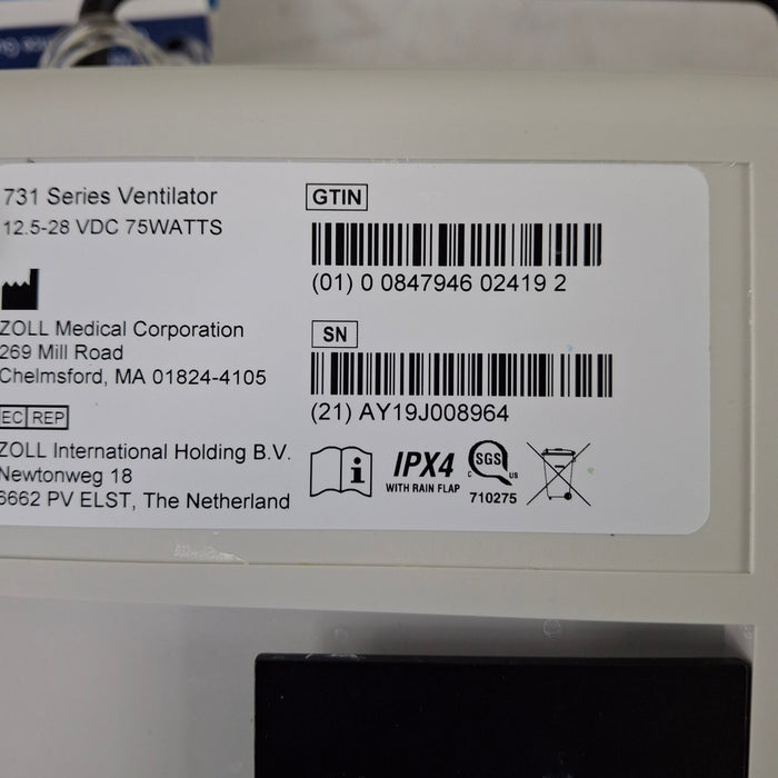 Zoll Z Vent Transport Ventilator