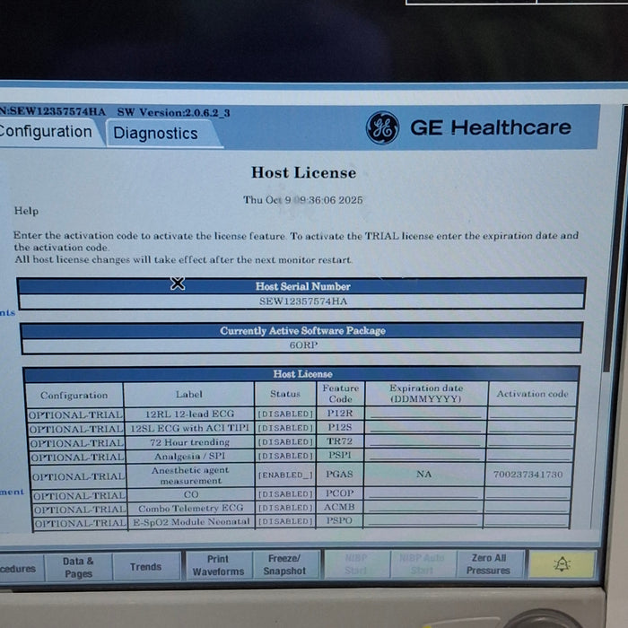 GE Healthcare Carescape B650 Anesthesia Care Patient Monitor
