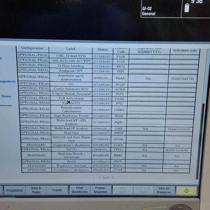 GE Healthcare Carescape B650 Anesthesia Care Patient Monitor