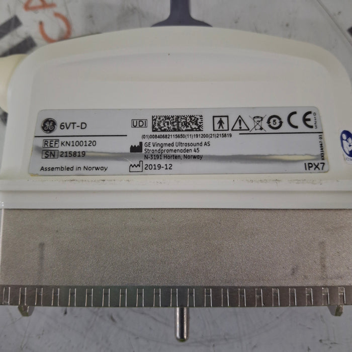 GE Healthcare 6VT-D Cardiac Transesophageal TEE Probe Transducer
