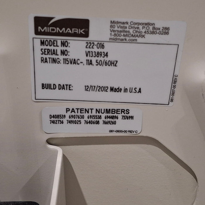 Midmark 222 Procedure Chair