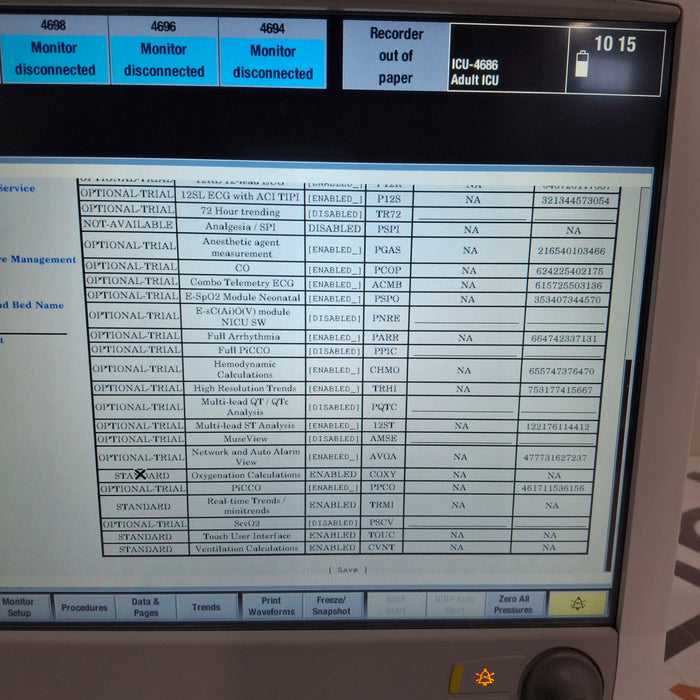 GE Healthcare Carescape B650 Critical Care Patient Monitor