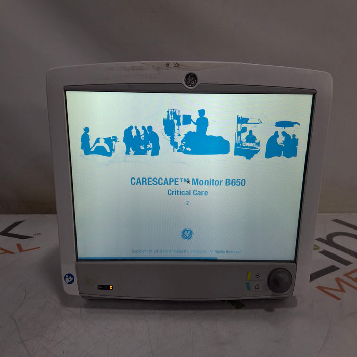 GE Healthcare Carescape B650 Critical Care Patient Monitor