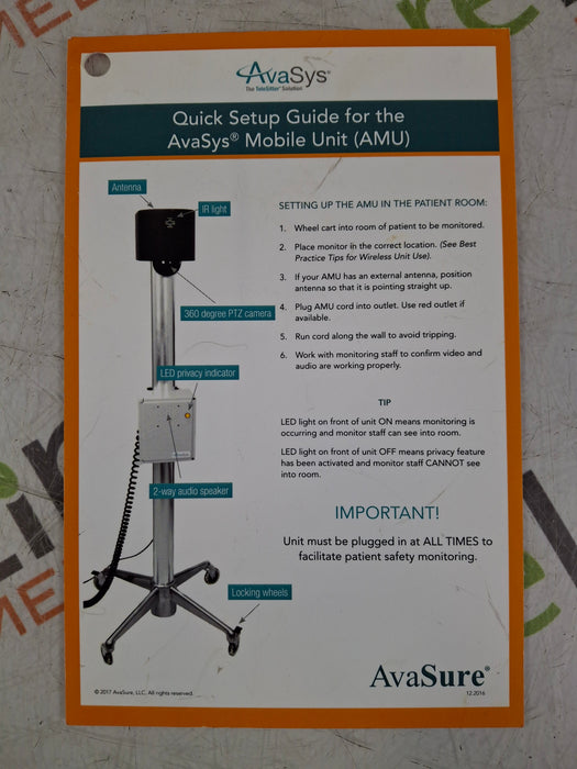 AvaSure AvaSys Telesitter