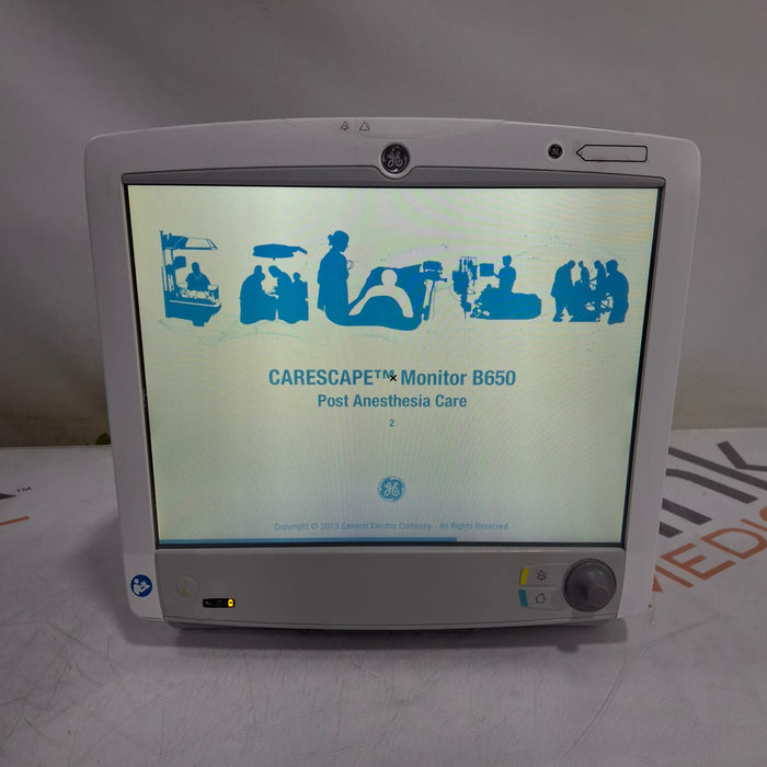 GE Healthcare Carescape B650 Post Anesthesia Care Patient Monitor