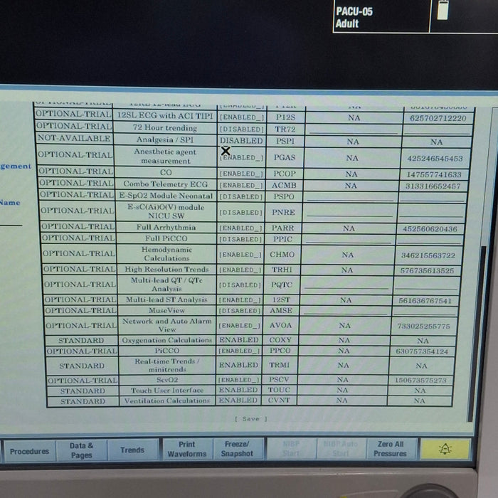 GE Healthcare Carescape B650 Post Anesthesia Care Patient Monitor