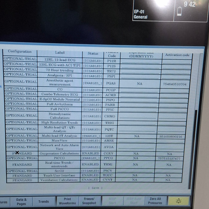 GE Healthcare Carescape B650 Anesthesia Care Patient Monitor