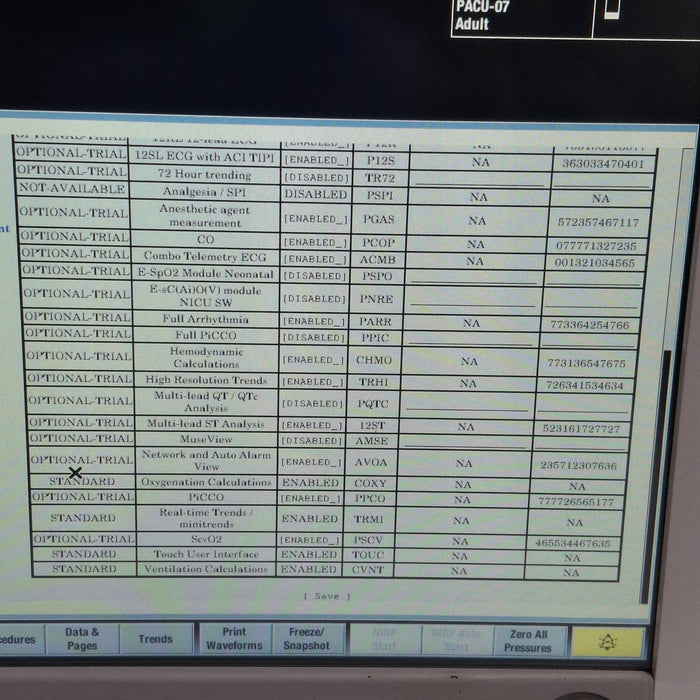 GE Healthcare Carescape B650 Post Anesthesia Care Patient Monitor