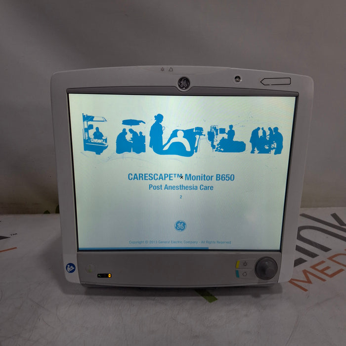 GE Healthcare Carescape B650 Post Anesthesia Care Patient Monitor