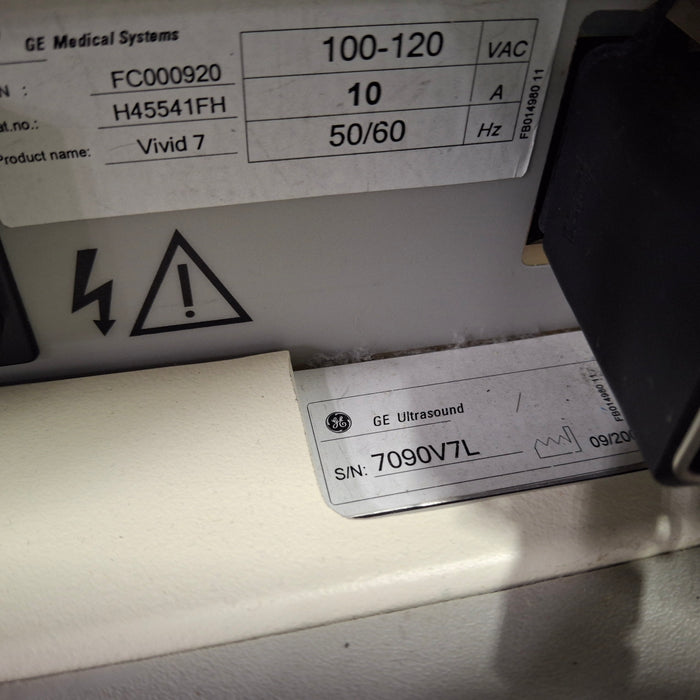 GE Healthcare Vivid 7 Dimension Ultrasound