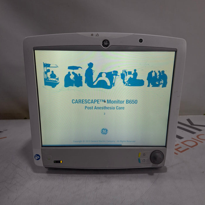 GE Healthcare Carescape B650 Post Anesthesia Care Patient Monitor