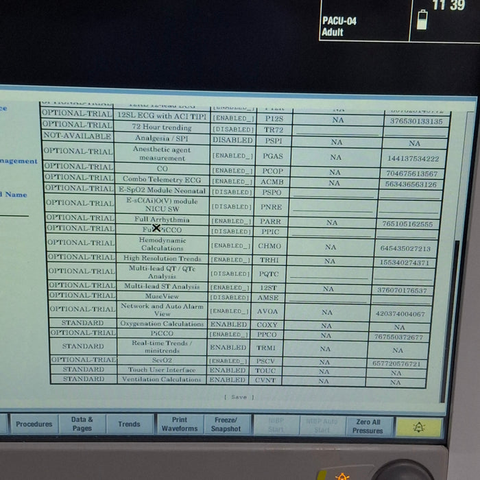 GE Healthcare Carescape B650 Post Anesthesia Care Patient Monitor