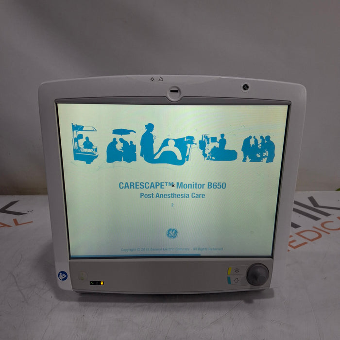 GE Healthcare Carescape B650 Post Anesthesia Care Patient Monitor
