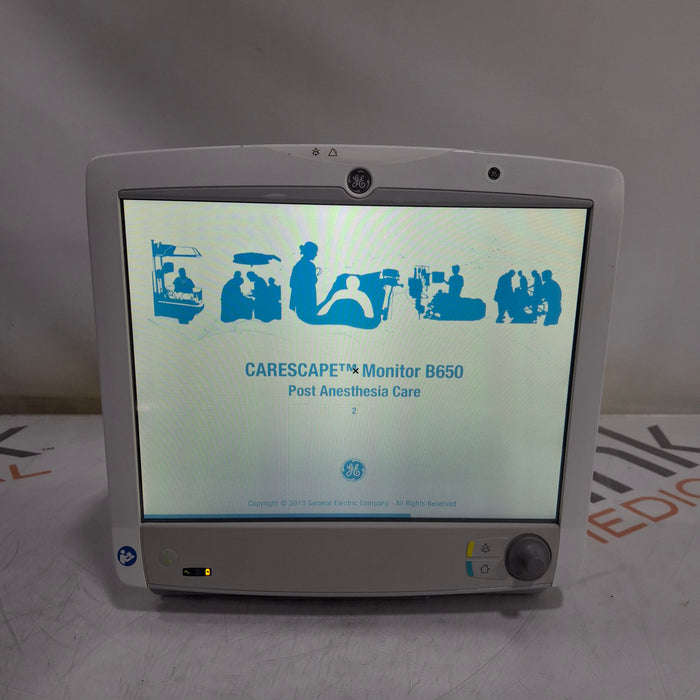 GE Healthcare Carescape B650 Post Anesthesia Care Patient Monitor